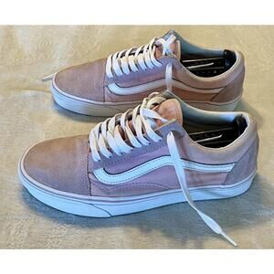 Vans Old Skool Zephyr Pink White Womens Size 9 Athletic Skate Shoes Sneakers